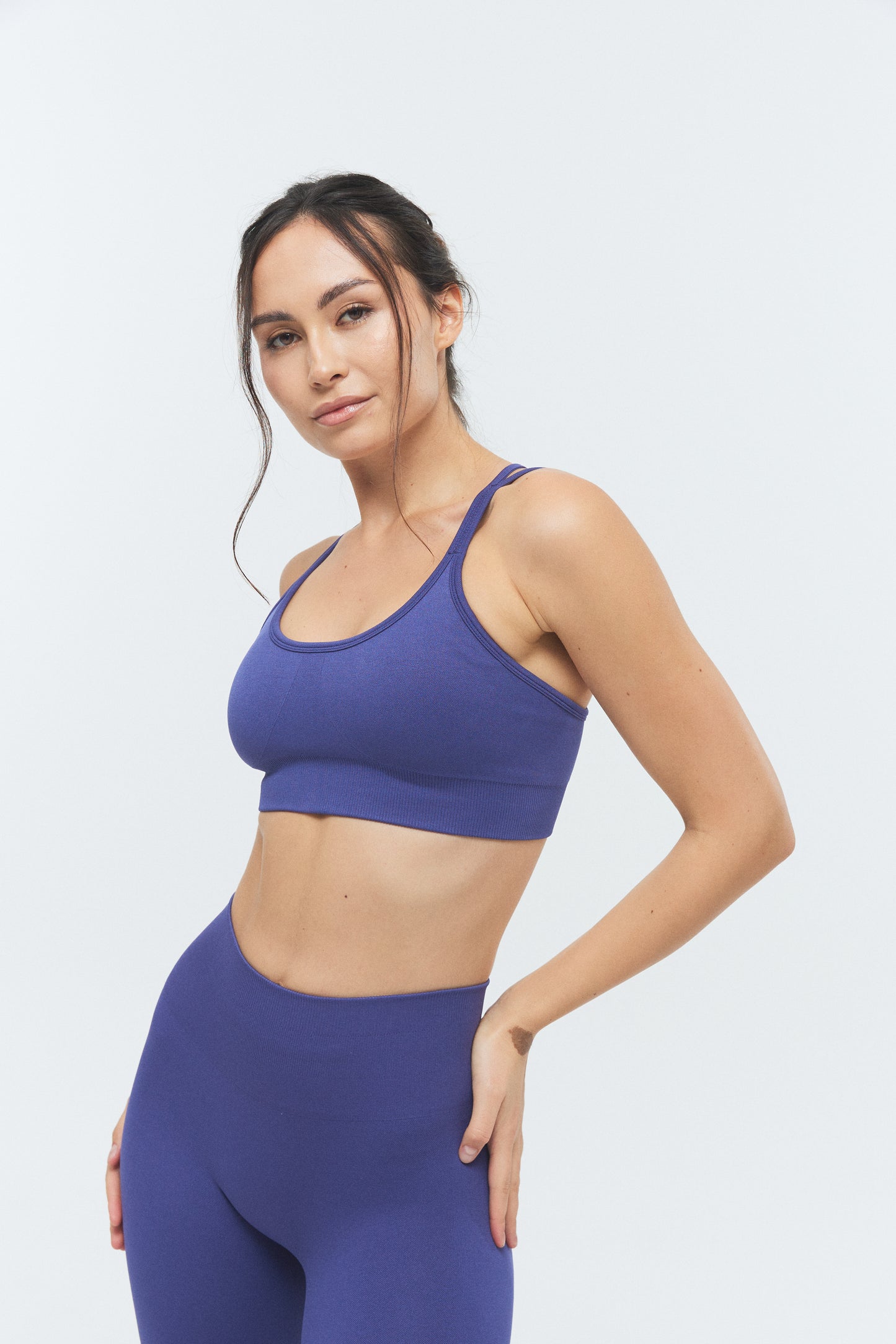 VIVID SET SKIPPER BLUE SCRUNCH LEGGINGS + BRA